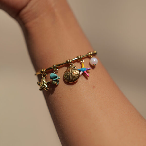 Shell & Starfish Adjustable Bracelet