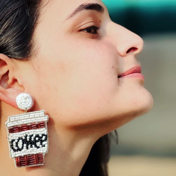 Coffee Beads Earrings