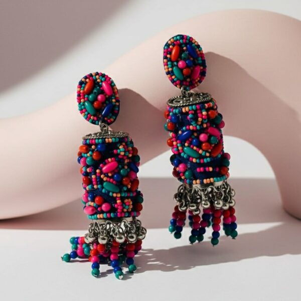 Multicolour BOHO Beaded Earrings