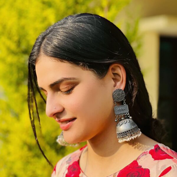 Lightweight Oxidised Earrings