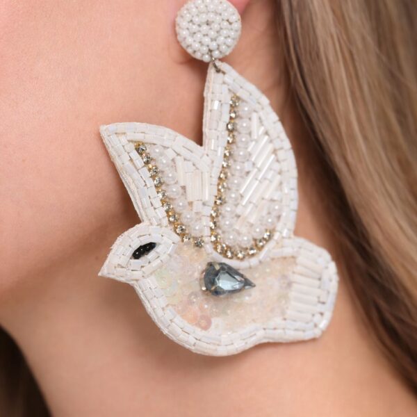 Celeste Dove Statement Earrings